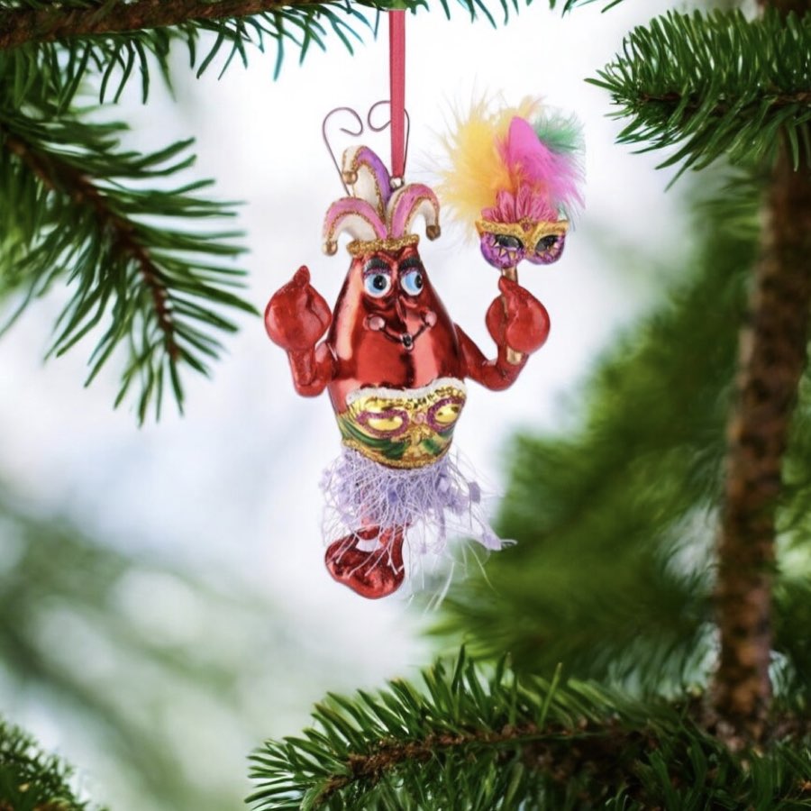 Weihnachtsbaumschmuck KRABBENDAME GiftCompany H 15 cm