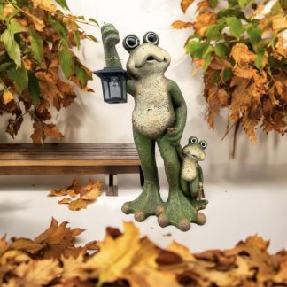 Gartenfigur Frosch TARO stehend H 61 cm