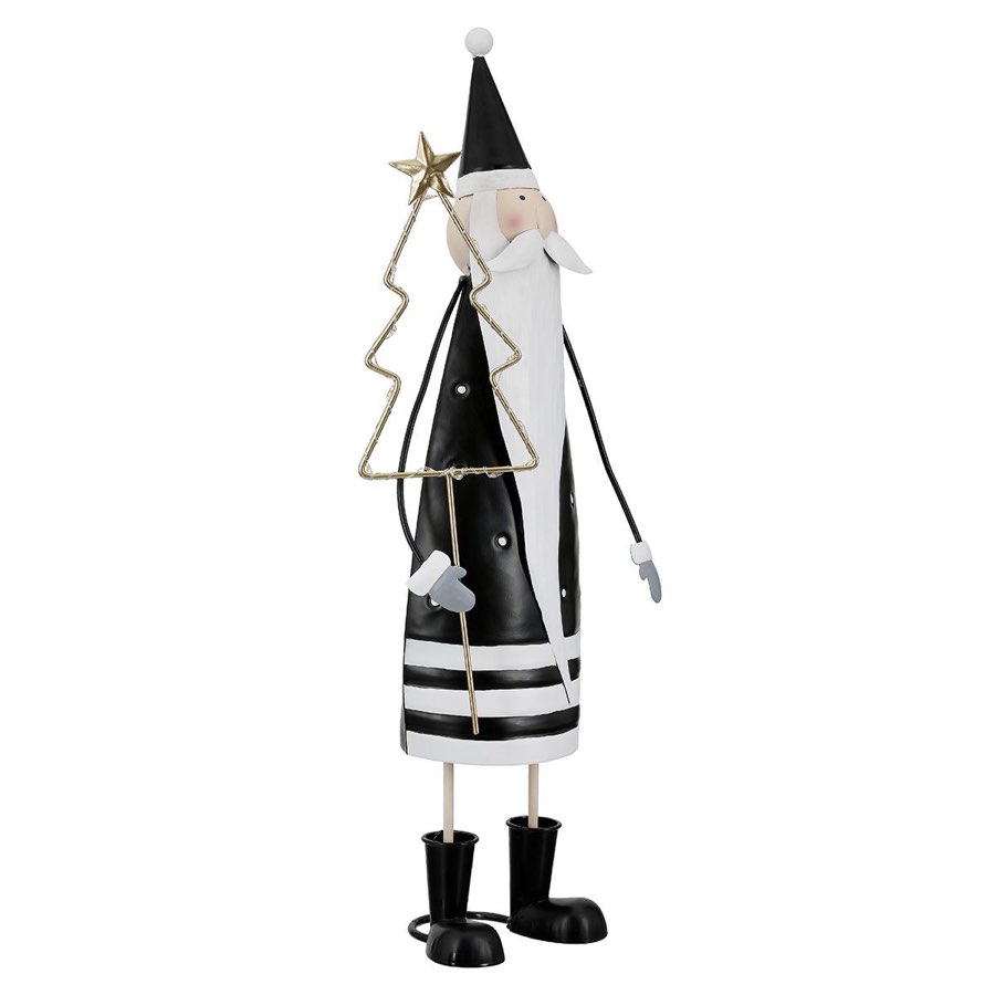 LED Weihnachtsdeko SANTA LUKAS Casablanca H 46 cm