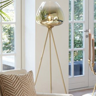 Stehlampe gold MELINA Höhe 146 cm