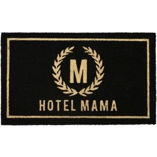 Fußmatte außen HOTEL MAMA schwarz GiftCompany 75x45 cm