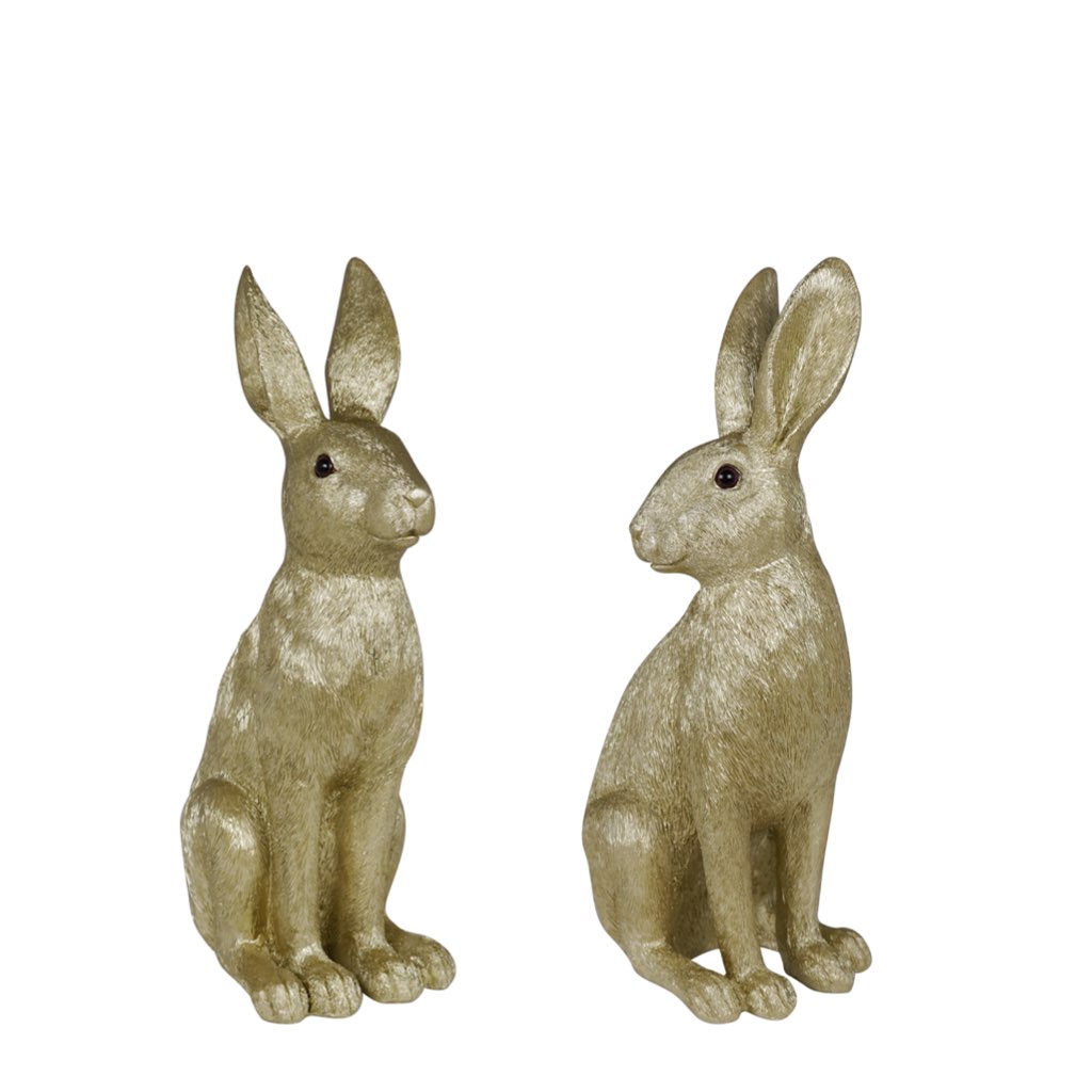 Deko Figur Osterhase gold 2er Set Elio Kaheku