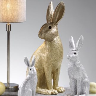 Deko Figur Osterhase gold 2er Set Elio Kaheku