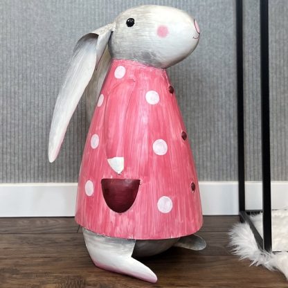 Deko Hase BETTY pink Pape Kunstgewerbe Höhe 53 cm