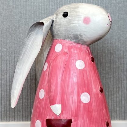 Deko Hase BETTY pink Pape Kunstgewerbe Höhe 53 cm