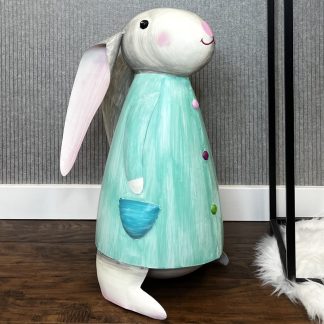 Deko Hase BETTY türkis Pape Kunstgewerbe Höhe 53 cm