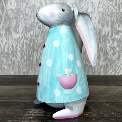 Deko Hase BETTY hellblau Höhe 26 cm Pape Kunstgewerbe