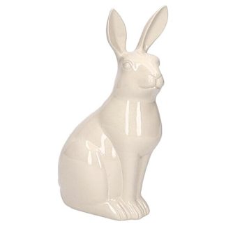 Deko Osterhase groß FRAU SCHMIDT beige GiftCompany Höhe 43 cm