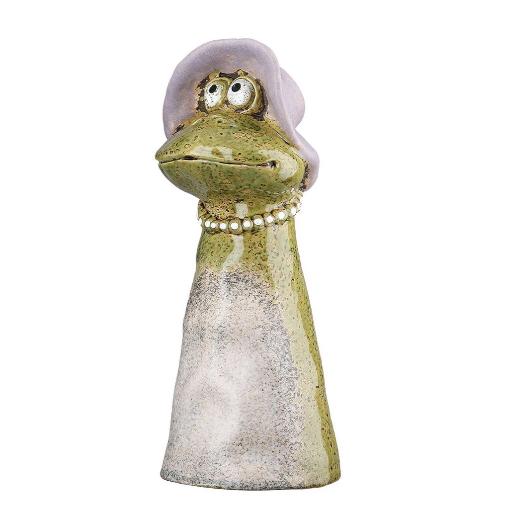 Zaunhocker Keramik Frosch Charlotte und Karl