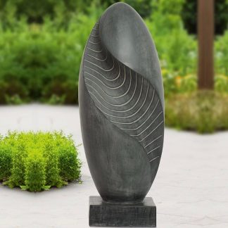 Gartenskulptur SANTORINI anthrazit H 79 cm