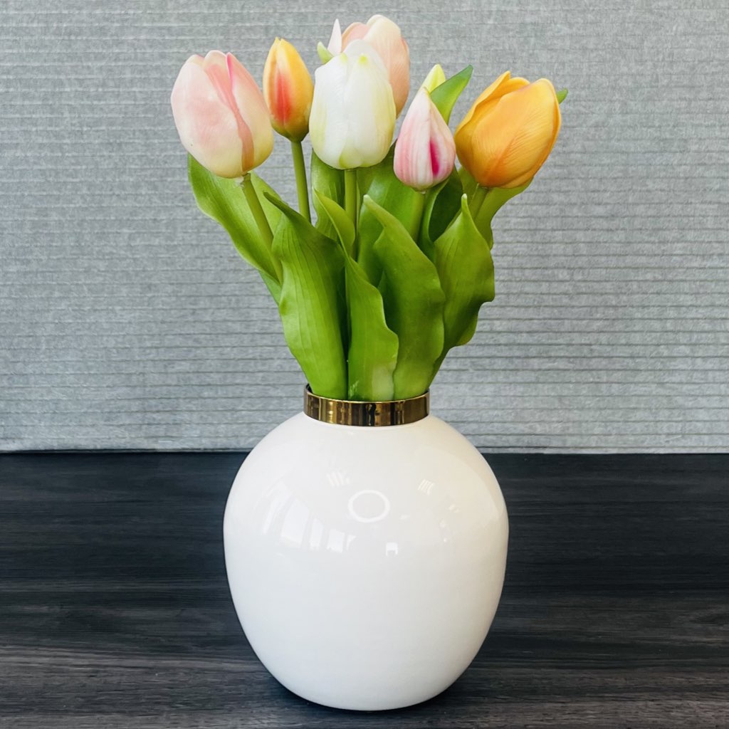 Künstliche Tulpen wie echt Mix 7er Bund Höhe 30 cm