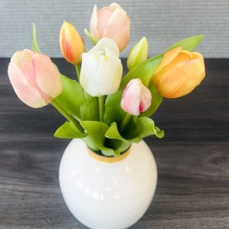 Künstliche Tulpen wie echt Mix 7er Bund Höhe 30 cm