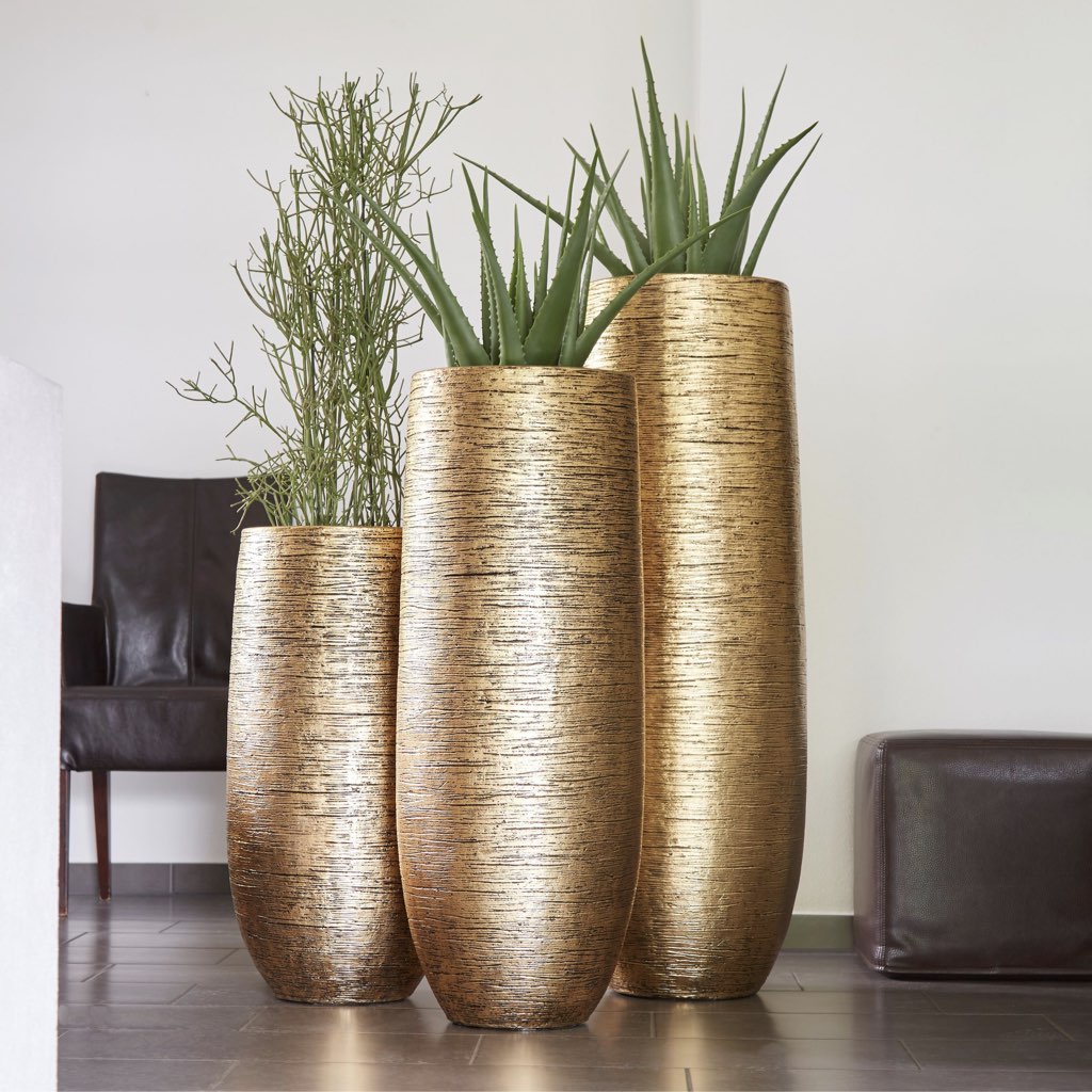Bodenvase DALIA gold
