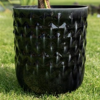 Pflanzkübel Metall Außenbereich schwarz Jacie 4er Set