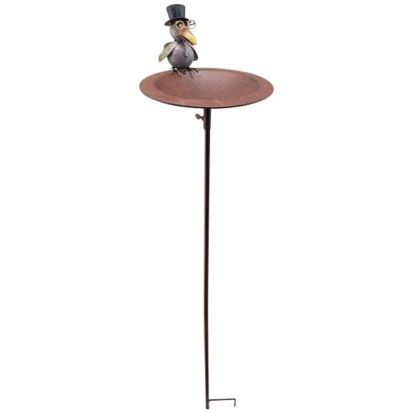 Vogeltränke Gartenstecker Metall H 125 cm