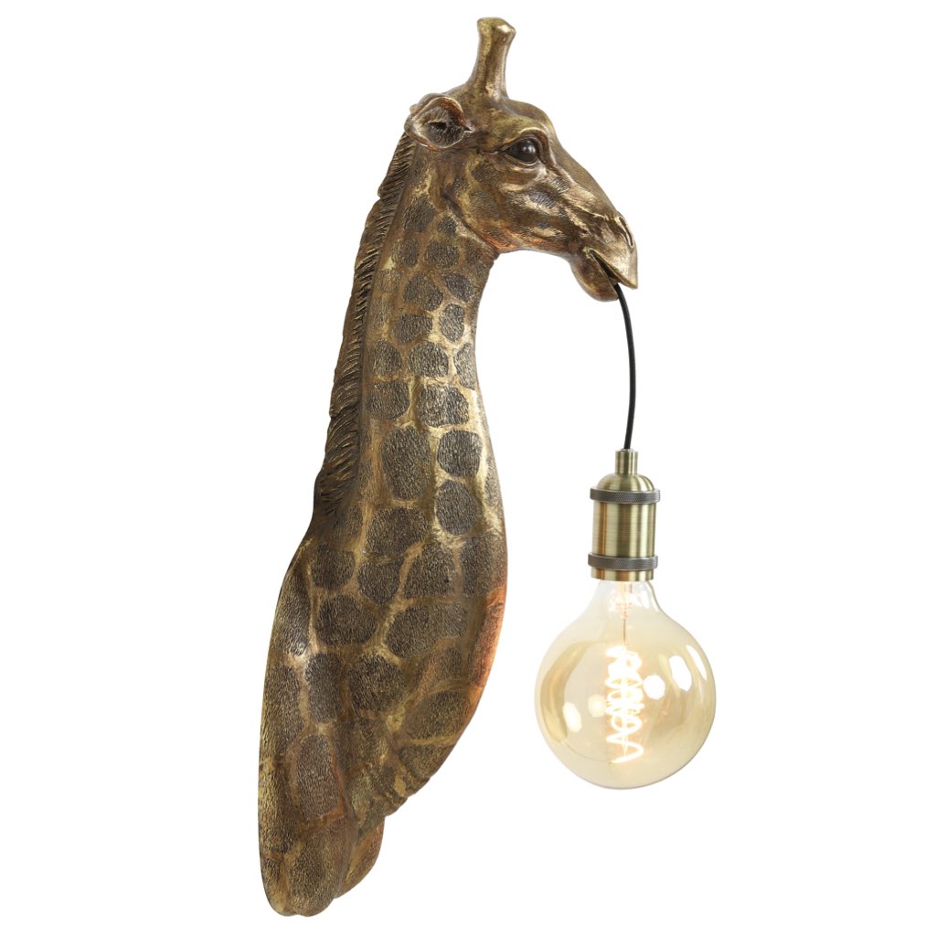 Wandlampe Giraffe GIL bronze