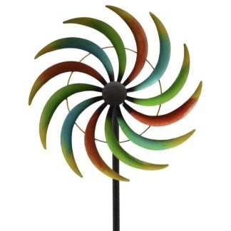 Windrad Garten Metall AGATA Höhe 168 cm