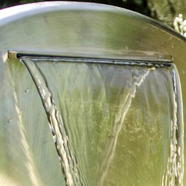 Edelstahl Gartenbrunnen Helios Höhe 75 cm