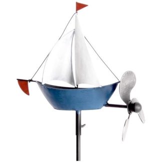 Gartenstecker Metall Segelboot Höhe 135 cm