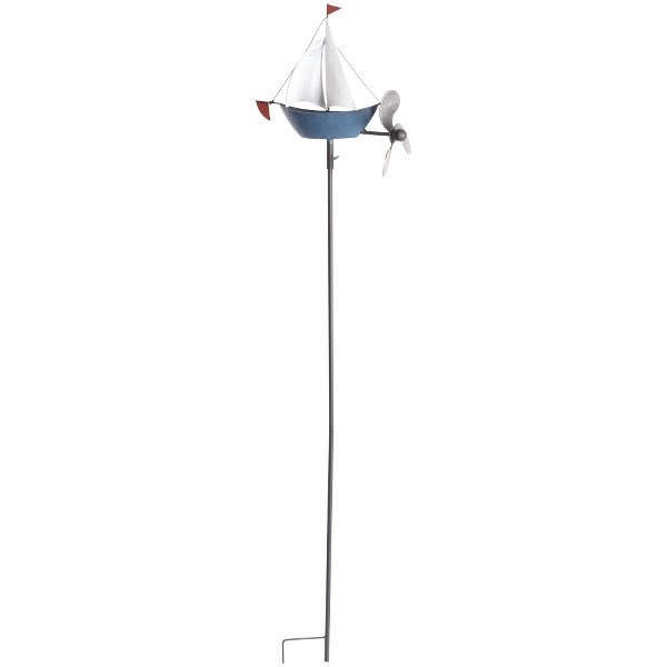 Gartenstecker Metall Segelboot Höhe 135 cm