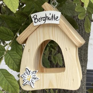 Vogelfutterhaus hängend Berghütte Vogelvilla