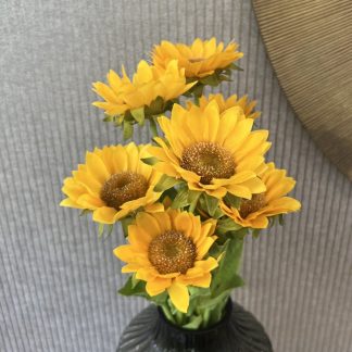 Künstliche Blumen Sonnenblumenstrauß 9er Set