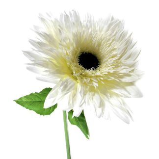 Kunstblume wie echt GERBERA weiß