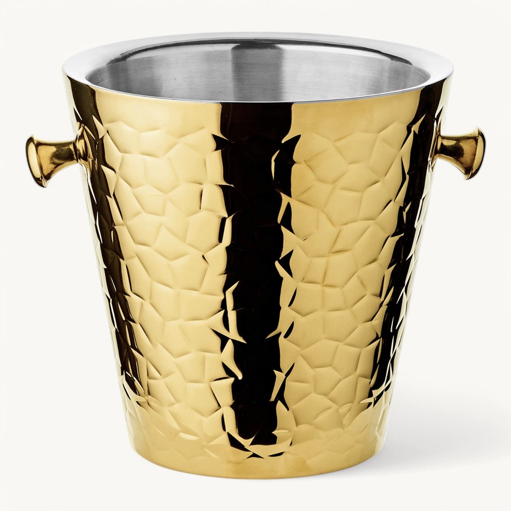Weinkühler CAPRI gold H 23 cm