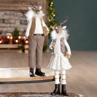 Deko Figur Hirschpaar Gerd & Gerda Höhe 39 cm