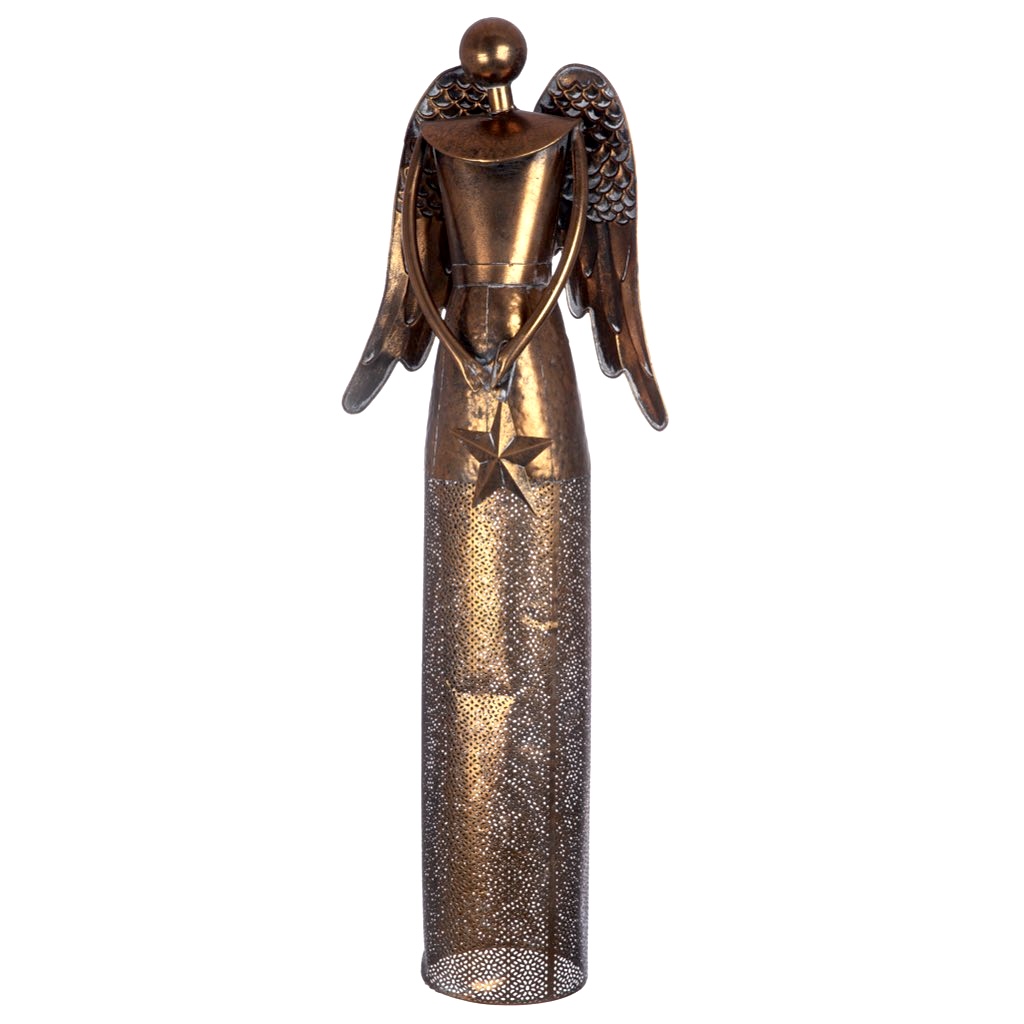 Engel Figur Deko Elea mit Stern Höhe 68 cm