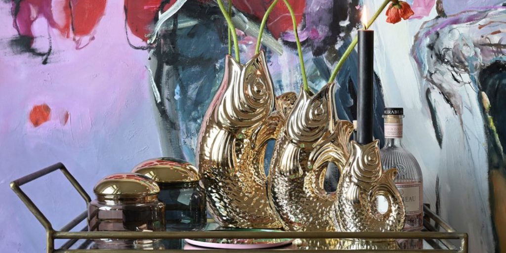 Monsieur Carafon Vase gold