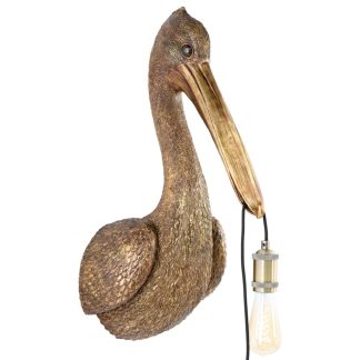 Wandleuchte innen Pelikan Höhe 63 cm