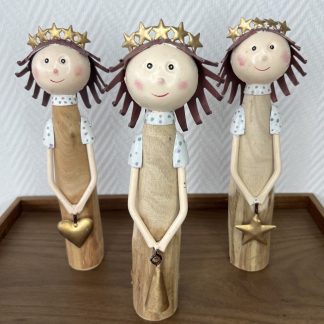 Weihnachtsdeko Holz Engel ALENJA
