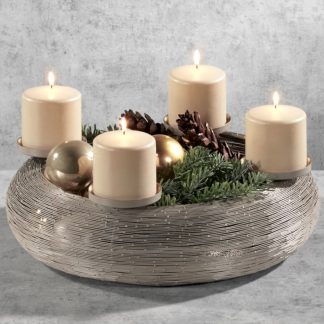 Adventskranz modern Fia gold