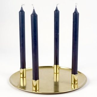 Kerzenhalter Adventskranz gold Sago 30 cm