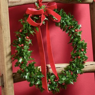 Türkranz Weihnachten Ilex 20 cm