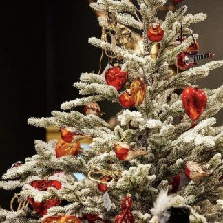 Weihnachtsdeko Baum Dekotanne beschneit