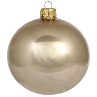 6er Set Weihnachtskugeln Glas Joras gold